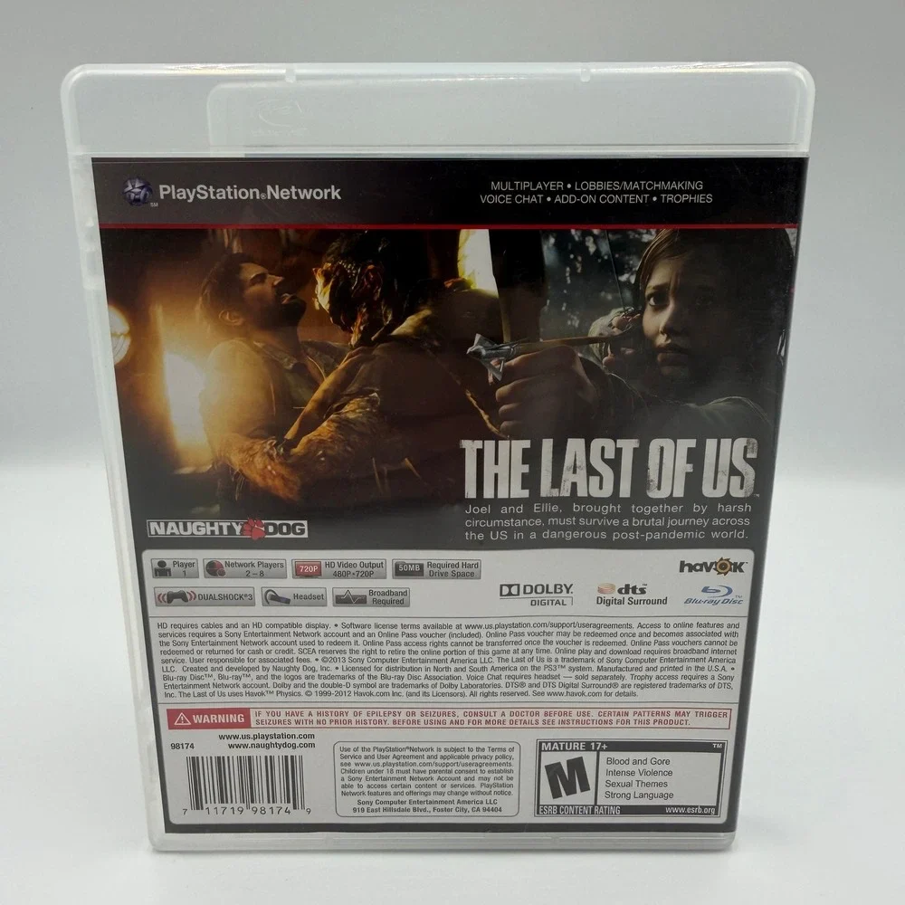 The Last of Us Sony PlayStation 3 PS3 Naughty Dog 2013 Video Game Complete CIB